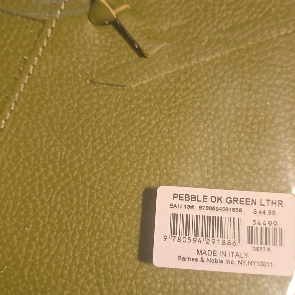 ❤️BUY 5 GET 3 FREE  Dark Green Genuine Leather Journal, Retail Price$44.99 USD